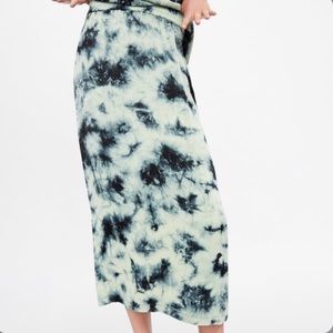 SOLD  Zara Silk Batik Skirt  Size XS